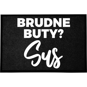 VSTUPNÍ ROHOŽKA 40X60CM ČERNÁ DO DOMU VTIPNÁ ZÁBAVNÁ ŠPINAVÉ BOTY? VYSUS