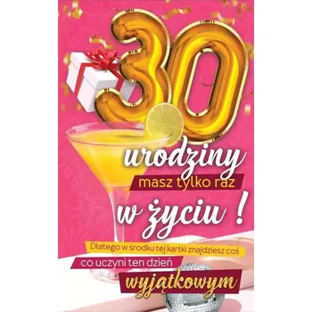 Přání k narozeninám PŘÁNÍČKO K NAROZENINÁM Dárek OBÁLKA K narozeninám 30