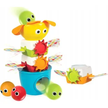 Hračka pro nejmenší Vzdělávací pyramida s hudbou a míčky Yookidoo