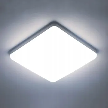 STROPNÍ SVÍTIDLO STROPNÍ SVÍTIDLO LED ČTVEREC BÍLÁ NÁSTĚNNÝ 6500K DO OBÝVACÍHO POKOJE 23 CM