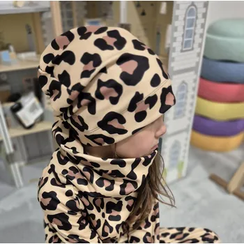 Čepice Yháček Flísová čepice Yháček, jednovrstvá, Leopard Velikost:: M