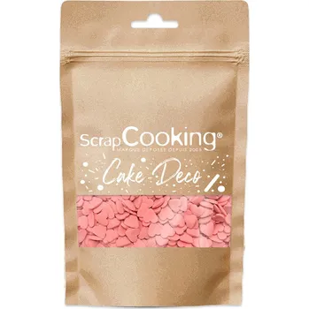 Jedlá dekorace na dort ScrapCooking Cukrové zdobení srdíčka 55 g