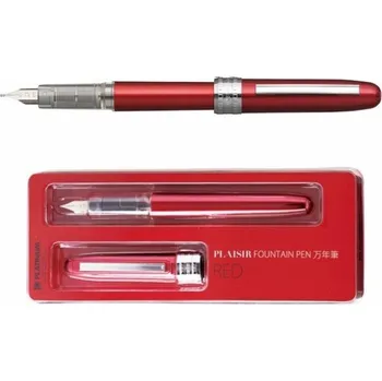 PLATINUM Plnicí pero Plaisir, blistr, červené