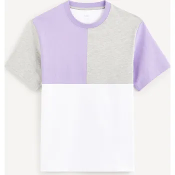 Pánské oblečení Celio Tričko Dequoi 1124961 Fialová XXL