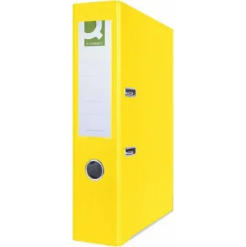 Q-Connect Hero 2-kroužkový pořadač A4 75mm žlutý (KF15996)