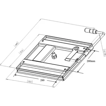 cyklosedačka Univerzální otočná konzole pro sedadla Sportscraft