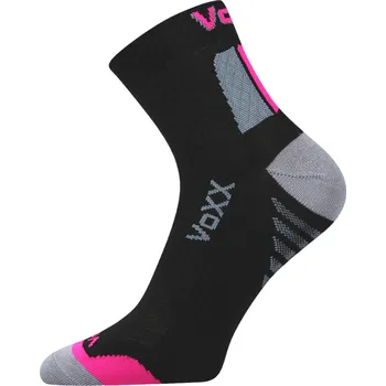 Dámské ponožky Dámské ponožky Voxx - klasická výška - Kryptox - černá/růžová