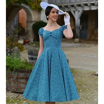 Dámské šaty H&R London retro šaty Lila Velikost: 3XL (UK 20)