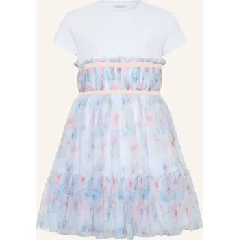 Dámské šaty Guess Dívčí Tylové Šaty Z Kombinace Materiálů, tmavě modrá /...