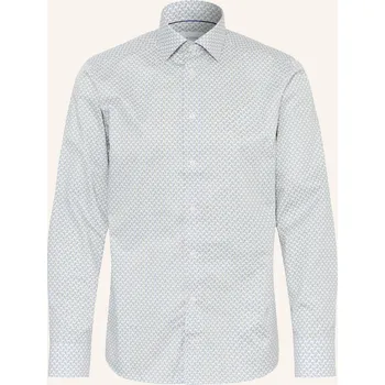Pánská košile Eton Pánská Košile Slim Fit, olivová / černošedá / bílá, 39