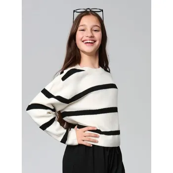 Dívčí oblečení Sinsay - Pruhovaný svetr s proužky - vícebarevná - 643BS-MLC - 643BS-MLC-146