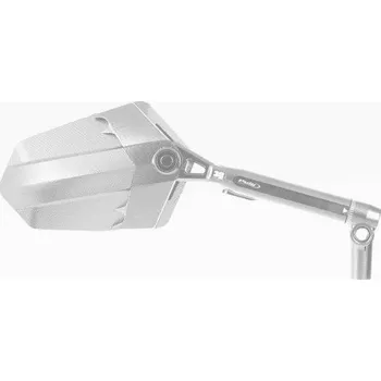 Zrcátko pro motocykl Zpětné zrcátko PUIG Xplorer 010DN eloxovaný hliník / černá pravé (včetně adaptéru) pro HONDA NX 500