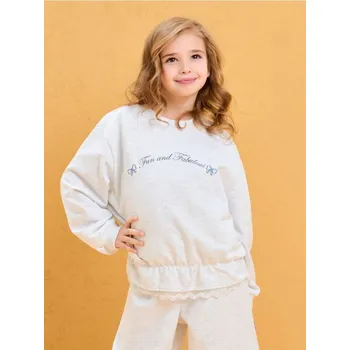 Oblečení a móda Sinsay - Mikina s kulatým výstřihem - šedá - 553HN-09M - 553HN-09M-116