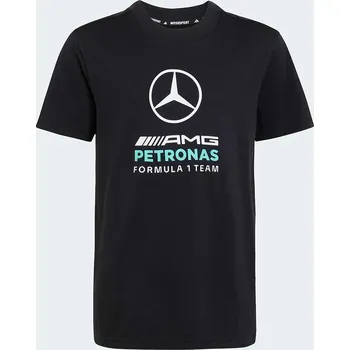 Dětské bavlněné tričko adidas Performance MERCEDES KQ8083 černá 99X, vel. 152
