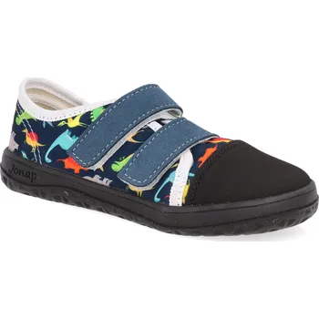 Barefoot dětské tenisky Jonap - Airy dino modré Velikost: 30