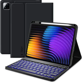 Náhradní díl pro mobilní telefon Kryt Tech-Protect SC Pen + Keyboard Xiaomi Pad 7 / 7 Pro Black – Klávesnice nelze nabíjet, používá se pouze přes kabel