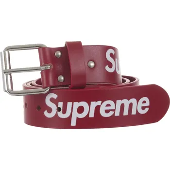 Pánské tenisky Supreme Repeat Leather Belt (FW25) Red EU: M