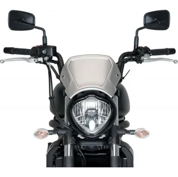 Plexi štít PUIG FRONTAL PLATE 3592P stříbrná hliník pro KAWASAKI Vulcan S 650