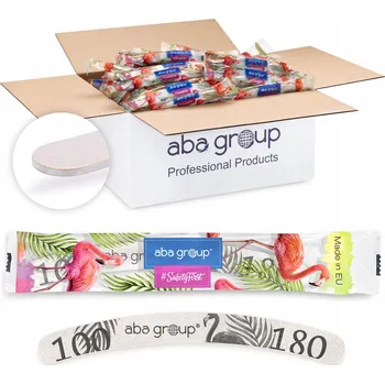 Pilník na nehty Banán 100/180 Slim v obalu Plameňák Aba Group 500 Ks