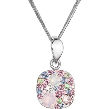 Náhrdelník Stříbrný náhrdelník se Swarovski krystaly 32088.3 magic rose rhodiované stříbro, Swarovski krystaly