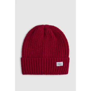 Čepice Pepe Jeans Dámská čepice WENEBA HAT Barva: červená, Velikost: UNI