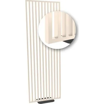 Volně stojící lamelová dělící příčka na míru KRÉMOVÁ - Šířka 67 cm (zabaleno do 2 balíků)