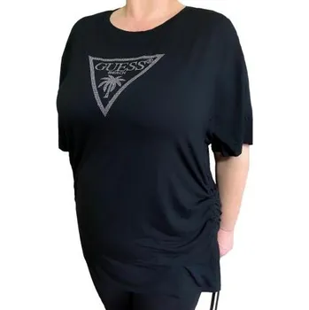 Dámské triko Guess E4GI00 černé OVERSIZE černá M