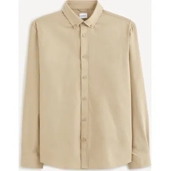Celio Bavlněná košile Vafla 1099599 Béžová S