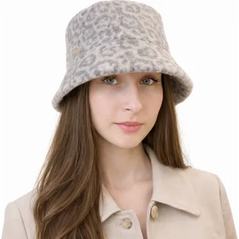 Klobouk Bucket hat - zimní vlněný klobouček - Seeberger zvířecí print Velikost: Unisize (S-XL)