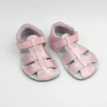 Dívčí sandály EF BAREFOOT PINK GLITTER - SANDÁLY Velikost: 33