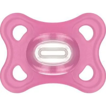 dudlíky Mam Šidítko Comfort silikon 2-6 m se sterilizačním boxem Růžové