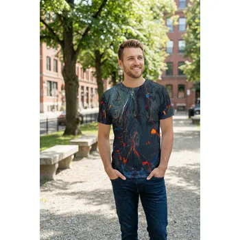 Pánské tričko UTOPY Pánské sportovní tričko Color Flow Velikost: 6XL