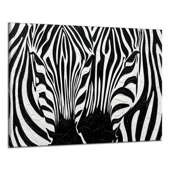 Obraz Obraz na plátně Zebry jako malované , jednodílný 4361AX