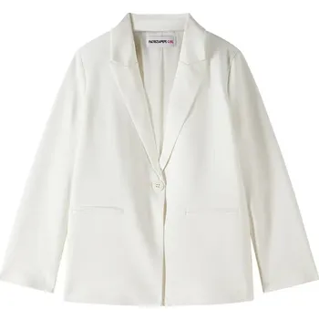 Dívčí vesta Dětské sako Patrizia Pepe A555 7S1268 bílá 00X, vel. 140