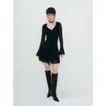 Šaty s krajkou - L - House - černá - 704IW-99X