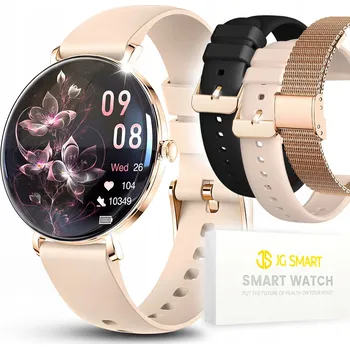 Hodinky Chytré Chytré Hodinky JG Smart Chytré Hodinky AMOLED pro ženy zlaté