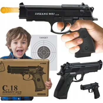 Dětská zbraň Skleplolki ASG Puška ASG ZBRAŇ PISTOLET NA KULKI REPLIKA