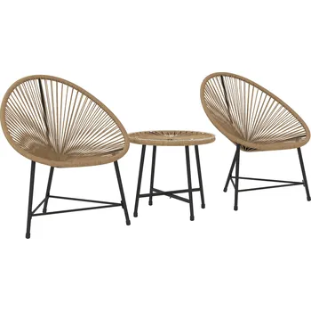 Zahradní sestava Polyratanový zahradní nábytek | přírodní