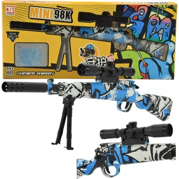 Dětská zbraň MINI PUŠKA PISTOLE NA GELOVÉ KULIČKY 98K SNIPER
