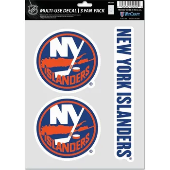 Kšiltovka WinCraft Samolepky N.Y.Islanders WinCraft NHL Multi Use 3 Fan Pack