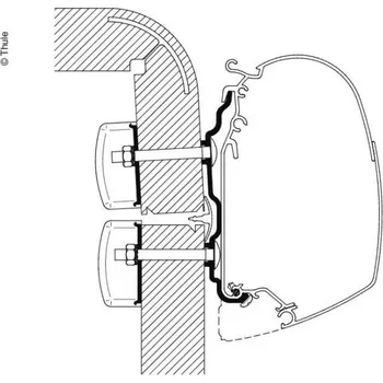 Markýza Thule Adaptér TO5200/8000/4900 Délka 4m