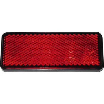 Carbest Obdélníkový reflektor, červený