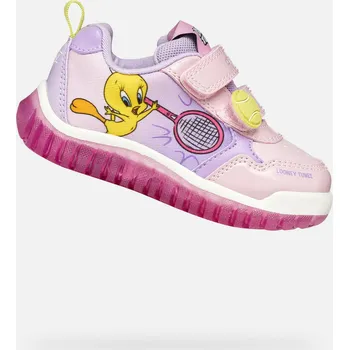 Dívčí tenisky Geox Dívčí Růžové dívčí svítící tenisky Geox Lightyloo Růžová 20 (3002161)