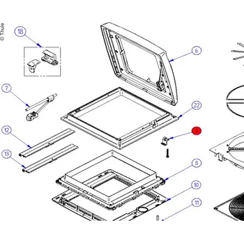 Příslušenství ke střešnímu nosiči Thule Hardwarový balíček. Omnivent V04