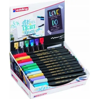Edding e-1200 metalický popisovač, displej, 50 ks, mix barev