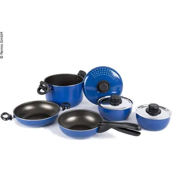 Hrnec Camp4 Sada hrnců modrá/černá