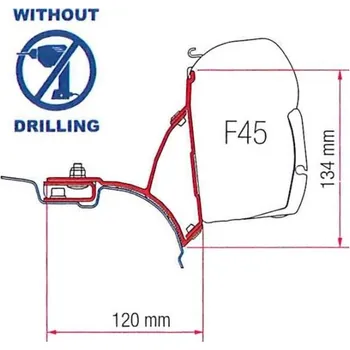 Markýza Fiamma Adaptér F45i/F45iL UK Verze