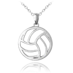 MINET Stříbrný náhrdelník VOLEJBALOVÝ MÍČ