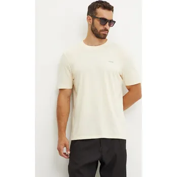 Pánské tričko Bavlněné tričko HUGO Dero222 50466158 béžová 08A, vel. XXL