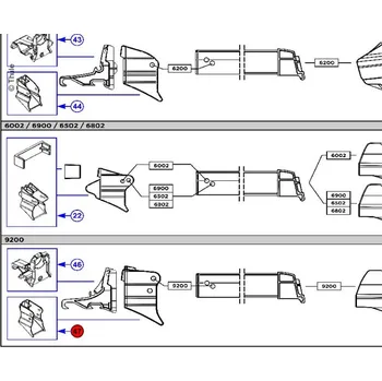 Příslušenství ke střešnímu nosiči Thule Napínací krov Hous. 9200